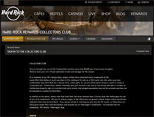 Tablet Screenshot of pinclub.hardrock.com